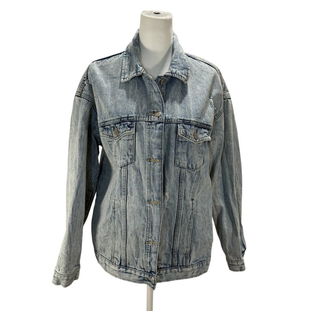 Banana Republic Oversized Light Wash Denim Jacket Women’s Small